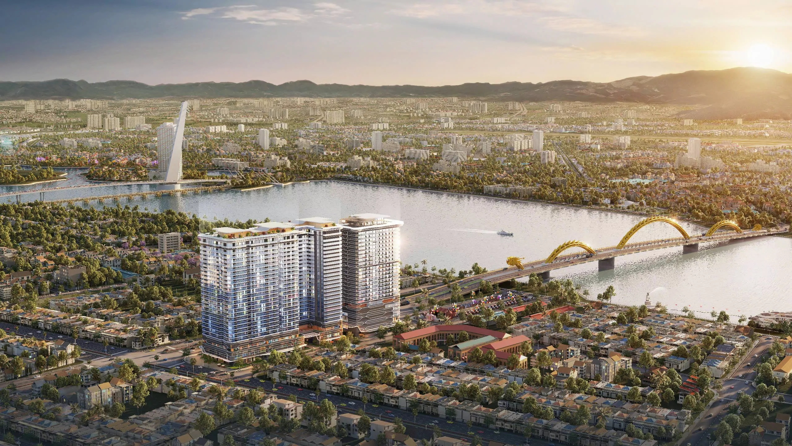 Vị trí The Legend City kết nối nhanh sông Hàn và khu trung tâm Đà Nẵng