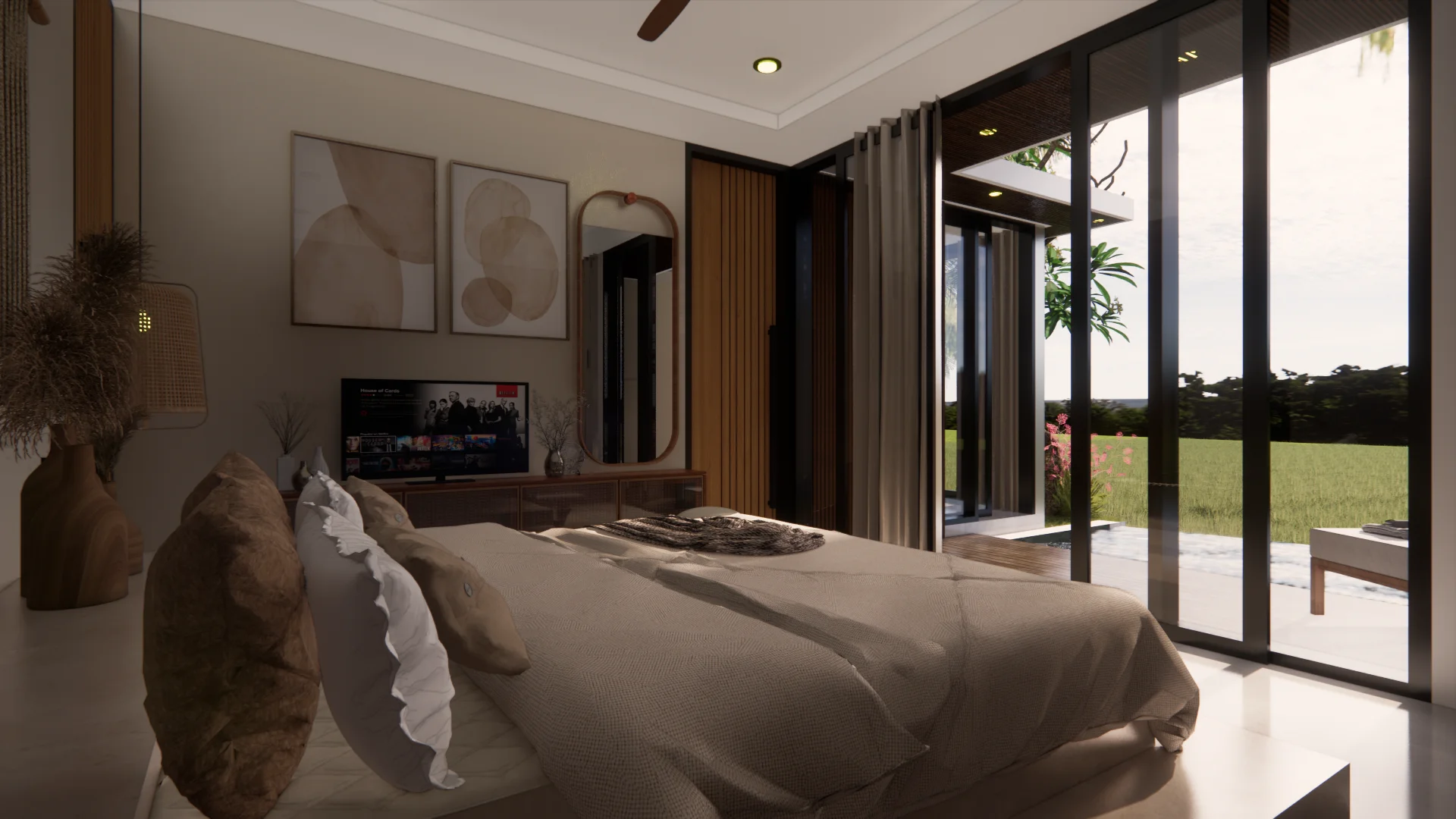 1BR villa amidst rice fields in Ubud 