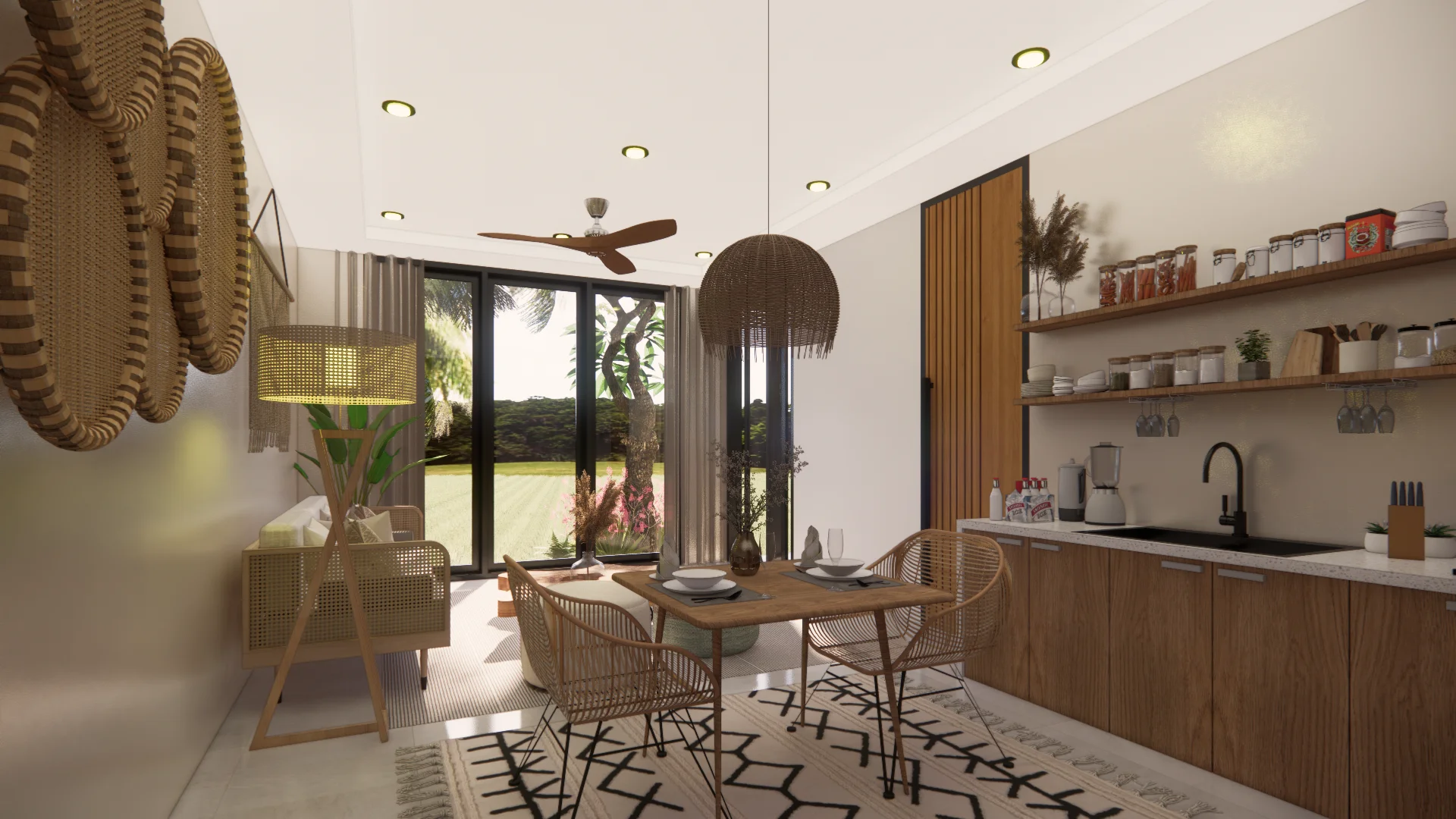 1BR villa amidst rice fields in Ubud 