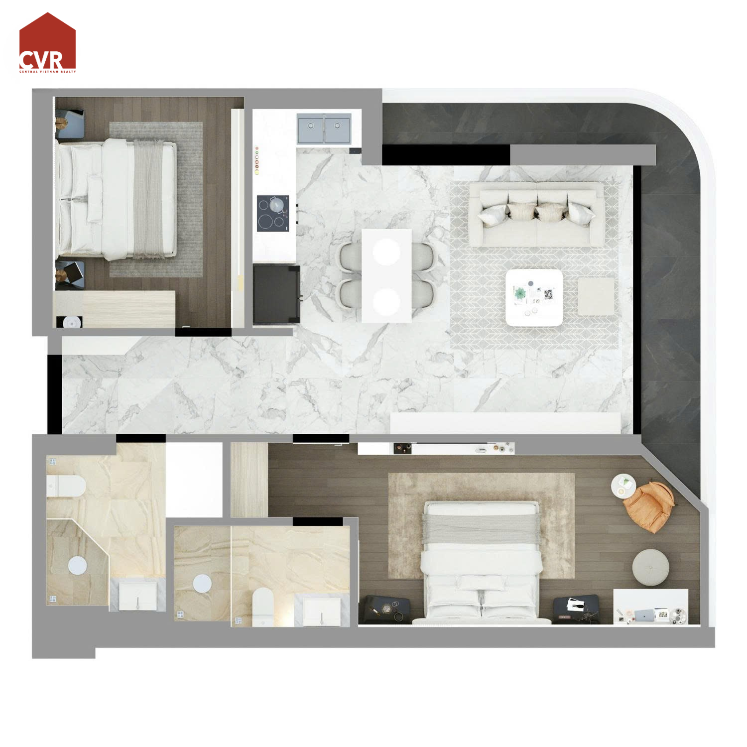 2BR Apartment | CT7 Times Square Da Nang