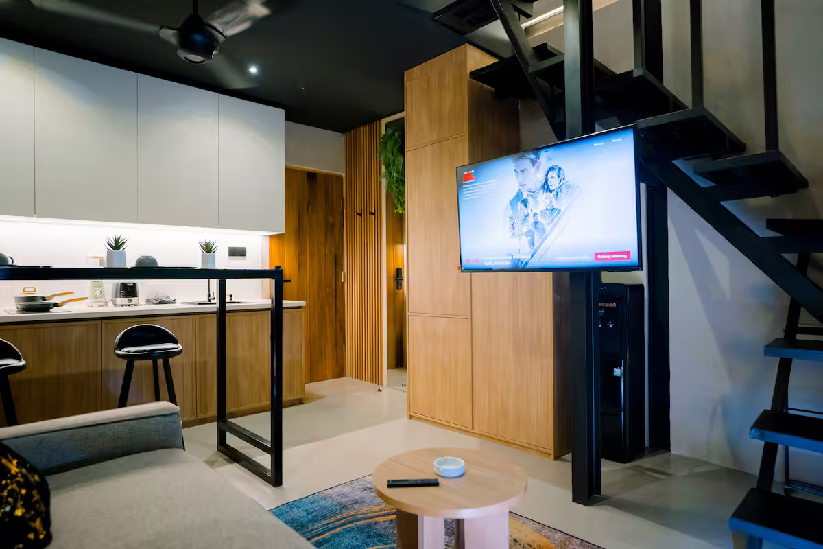 Ricefield View 1BR Villa Mezzanine