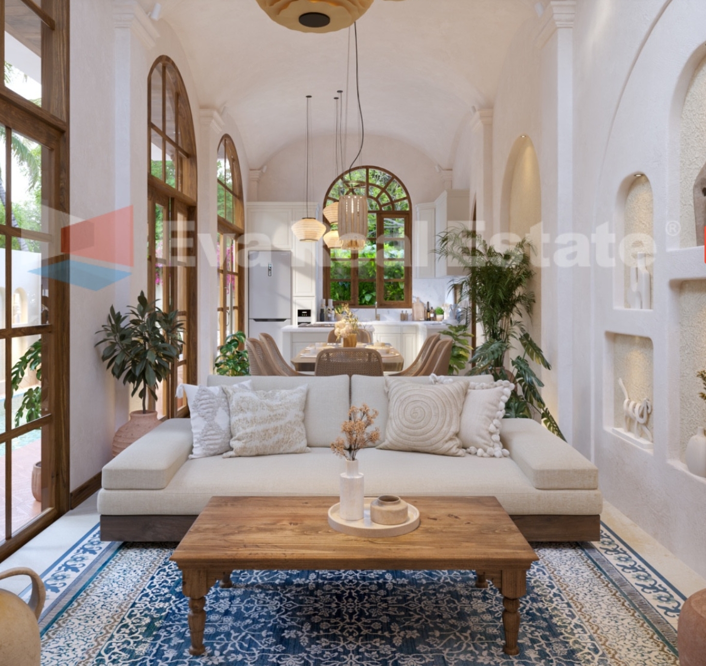 One Bedroom Spanish Meets Indonesian Artistry Villa