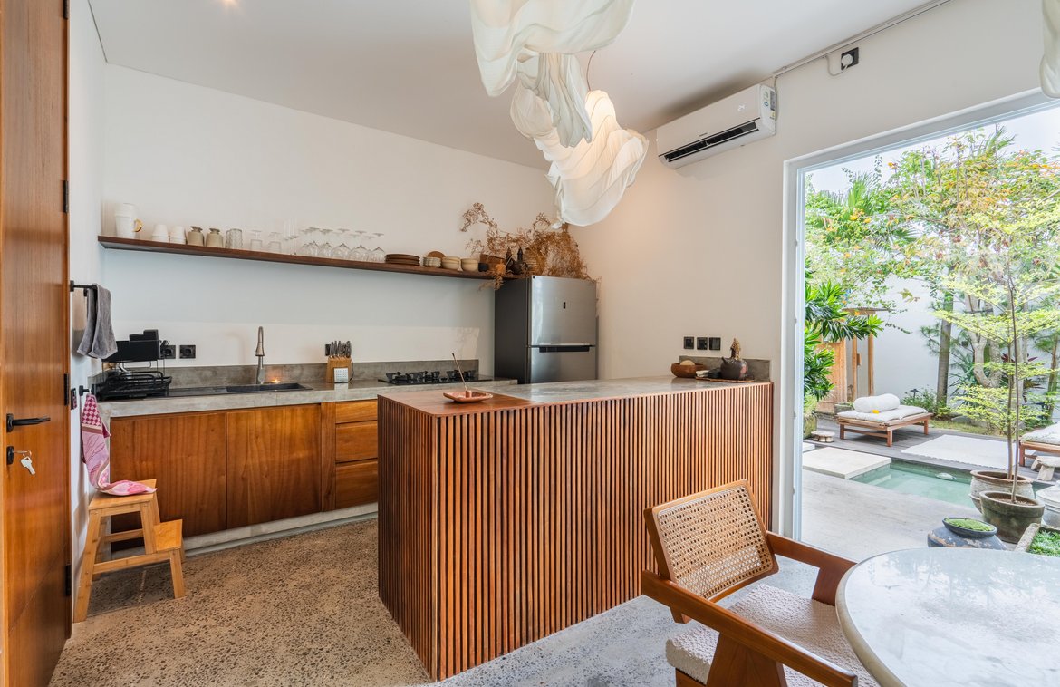 Stylish Tropical Retreat Steps from Bumbak’s Main Street