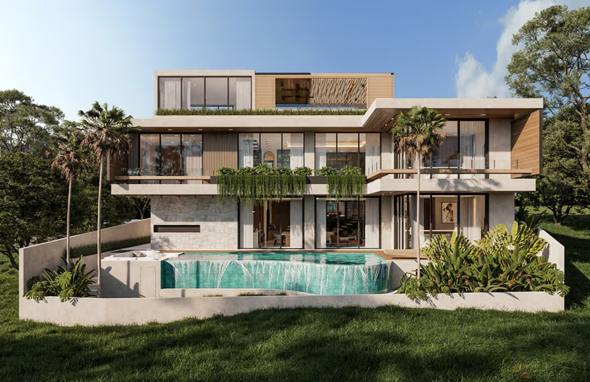 Pererenan's exclusive riverside villa