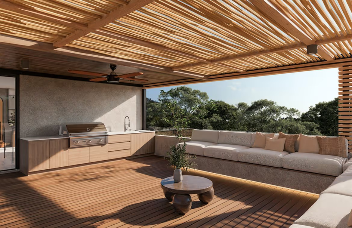 Pererenan's exclusive riverside villa