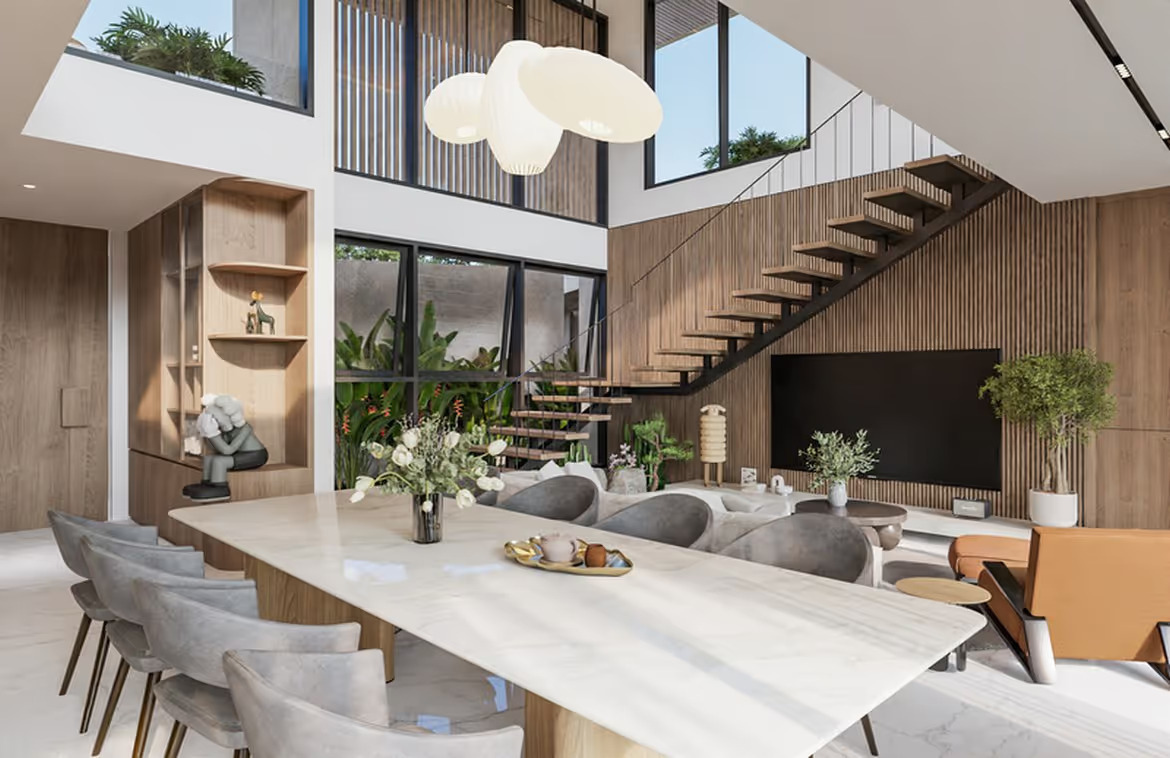 Pererenan's exclusive riverside villa