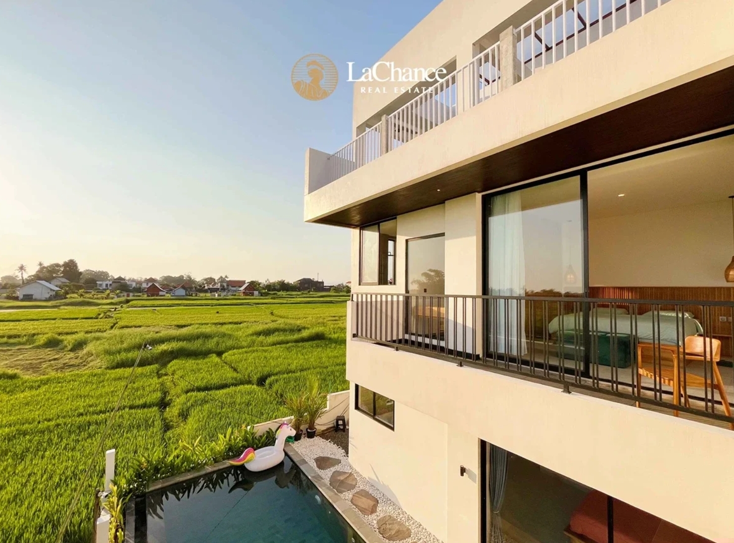 3-Bedroom Villa in Kedungu with Ocean & Rice Field Views