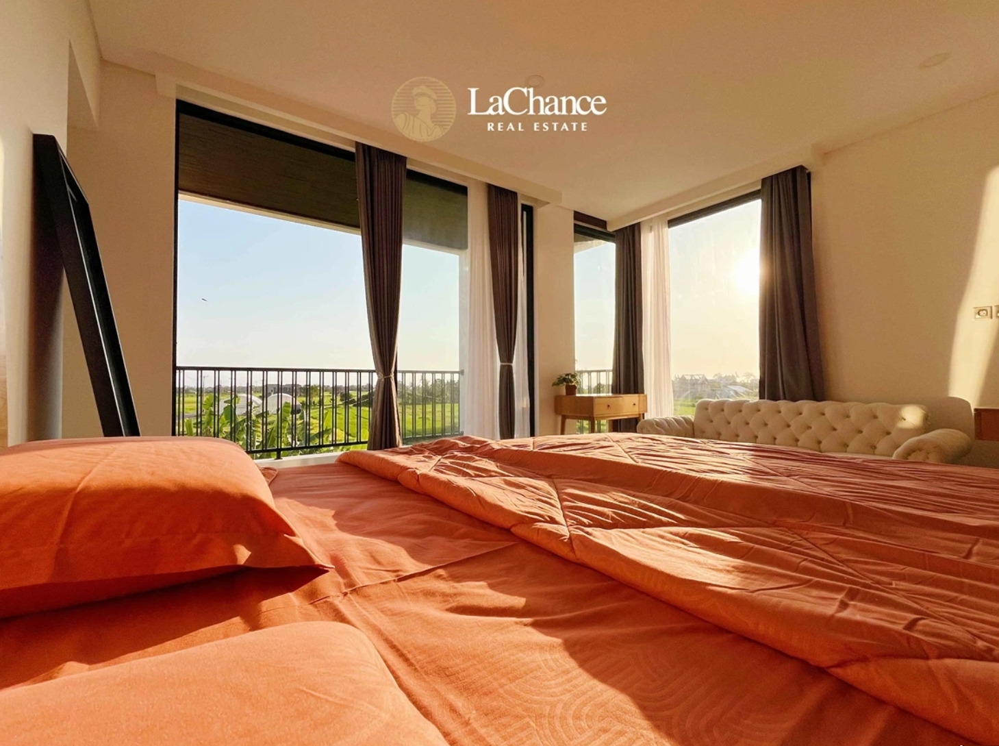 3-Bedroom Villa in Kedungu with Ocean & Rice Field Views