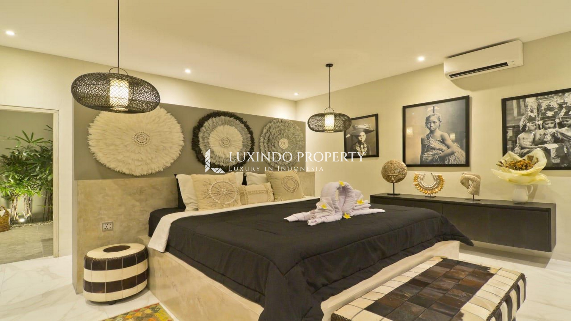 KEROBOKAN - CHIC MODERN VILLA IN BIDADARI FOR LEASE