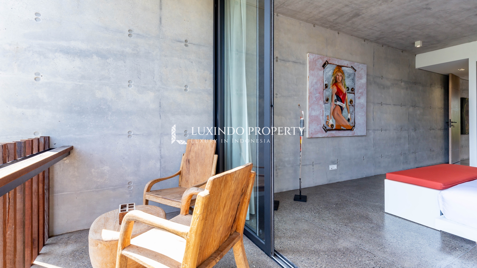 BERAWA - MODERN CONCRETE VILLA WITH RICE PADDY VIEWS