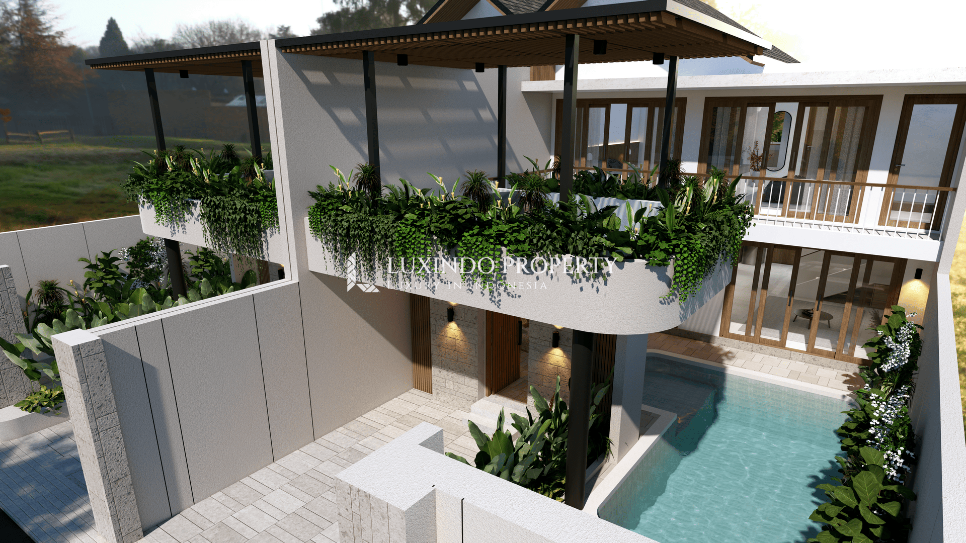 CEMAGI - STUNNING 2 BEDROOM VILLA PRIME LOCATION WITH RICE FIELD AND OCEAN VIEW