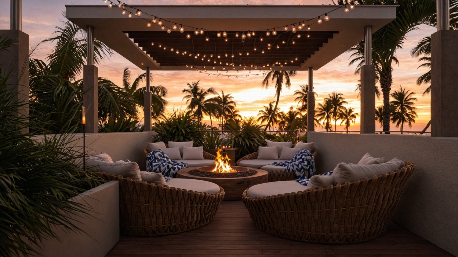 Modern Single-Level Villas with Rooftop Lounges