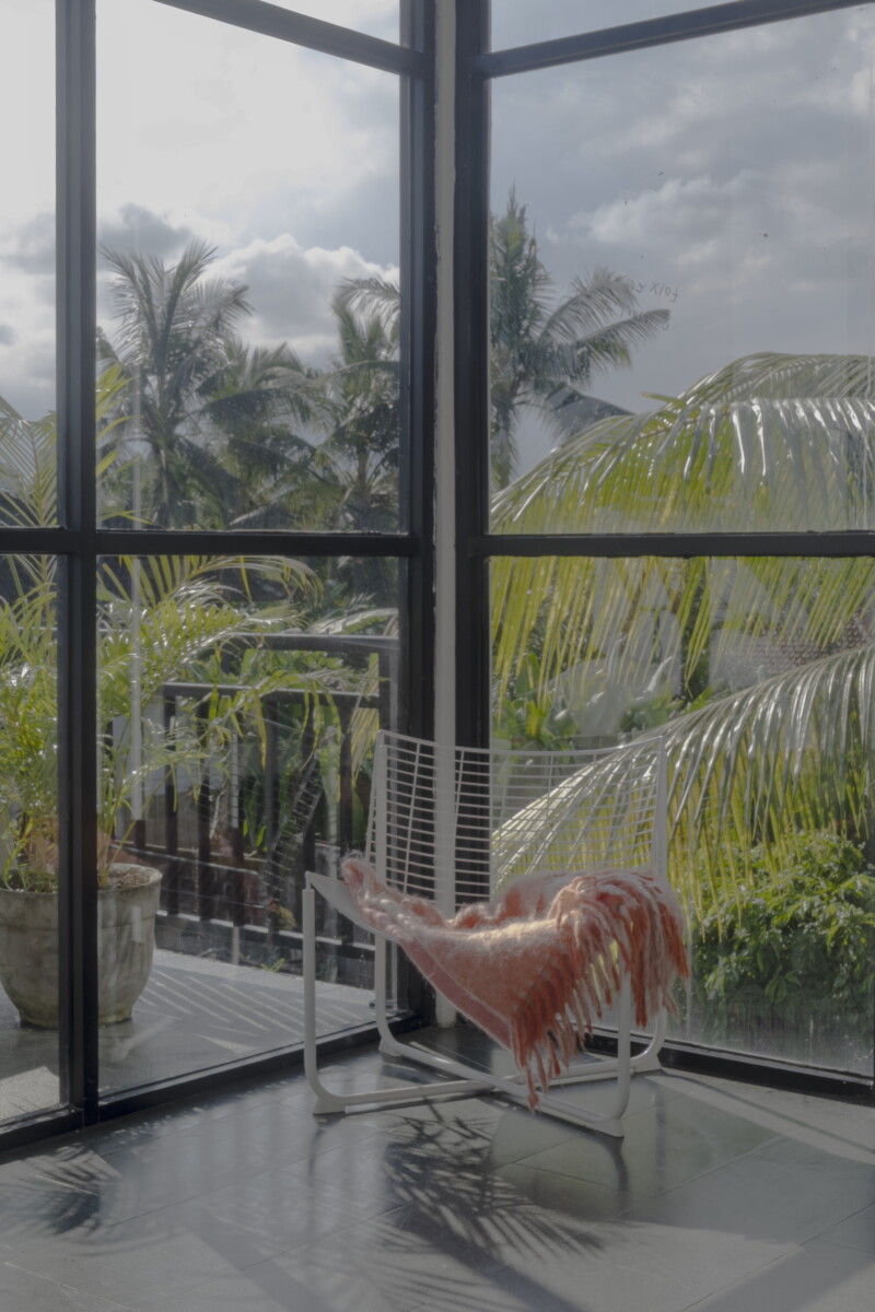 Modern Industrial 3-Bedroom Villa with Rice Field