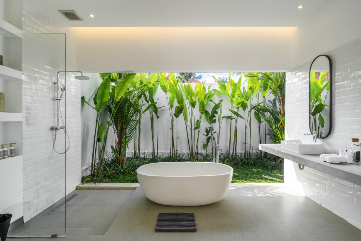 Elegant Modern Villa with Rice Field View 