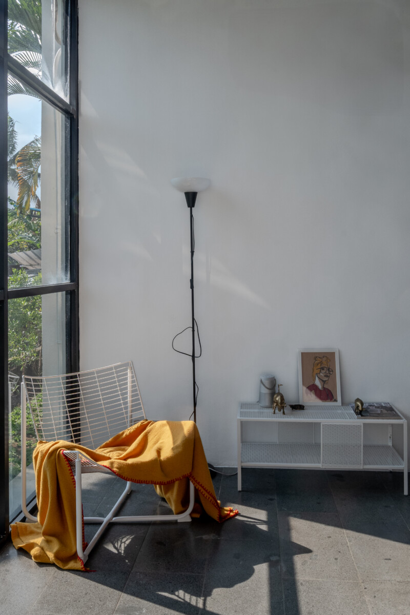 Modern Industrial 3-Bedroom Villa with Rice Field