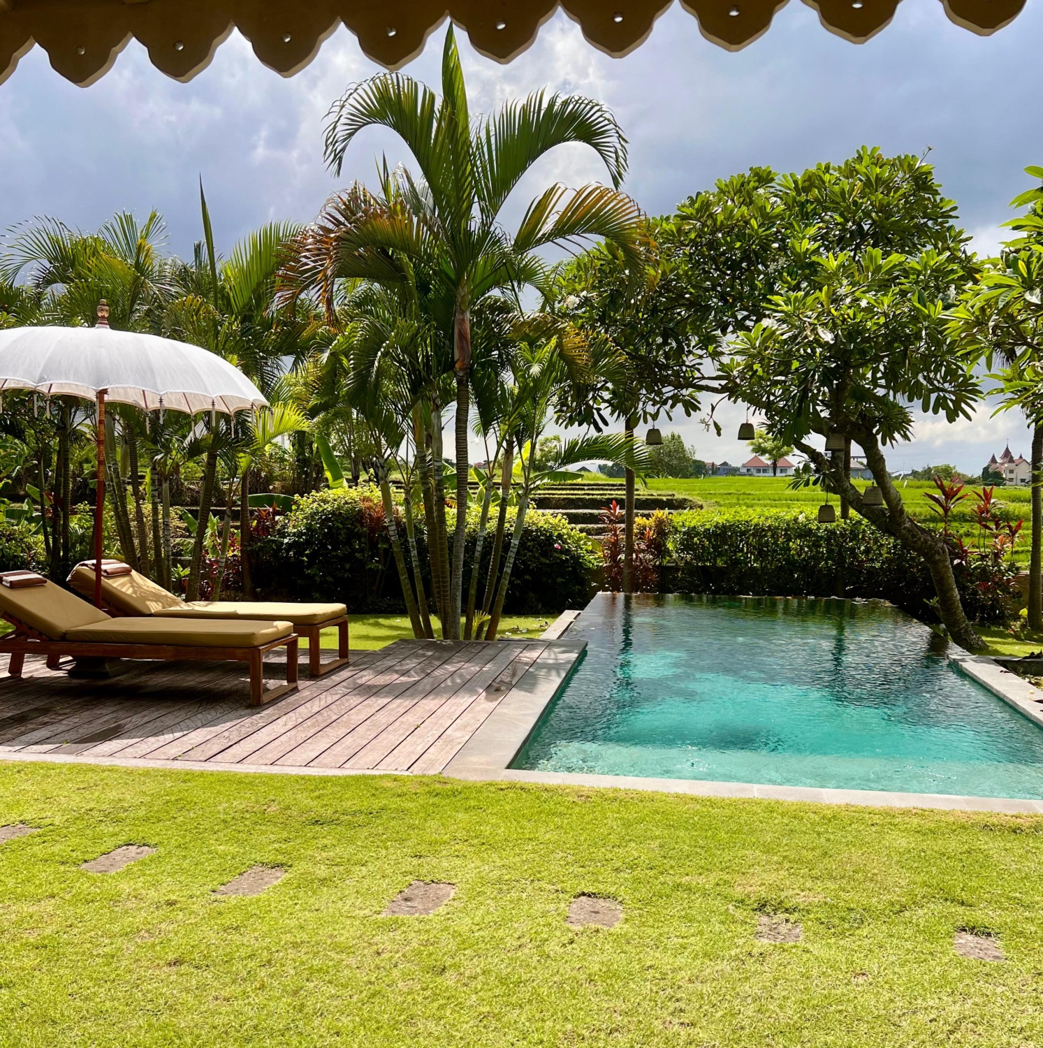 Babakan Villa with Rice Views, Garden and Infinity Pool