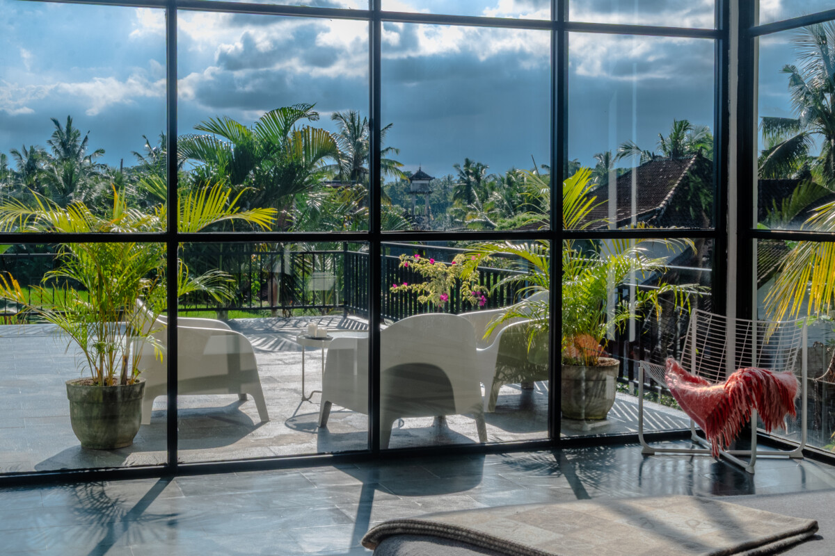 Modern Industrial 3-Bedroom Villa with Rice Field