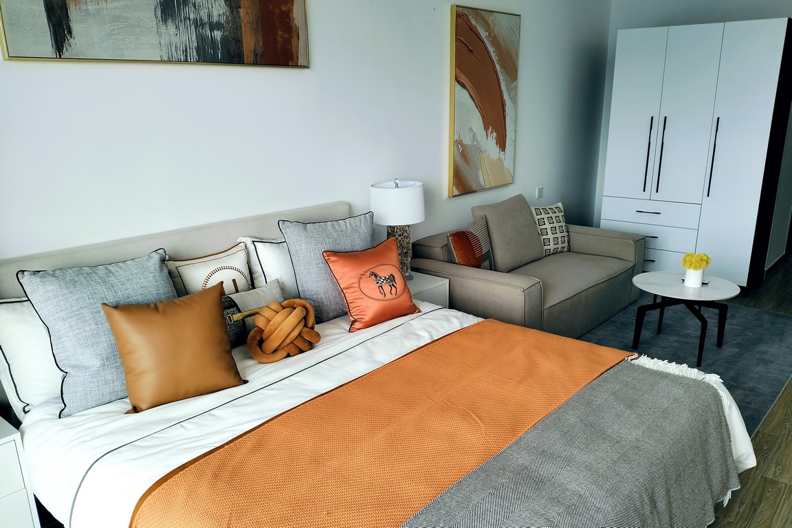 Studio apartment overlooking the Mekong River