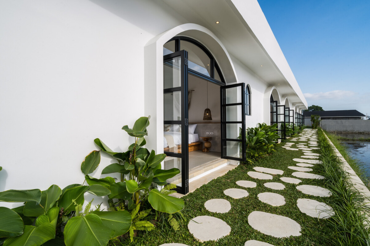 Elegant Modern Villa with Rice Field View 