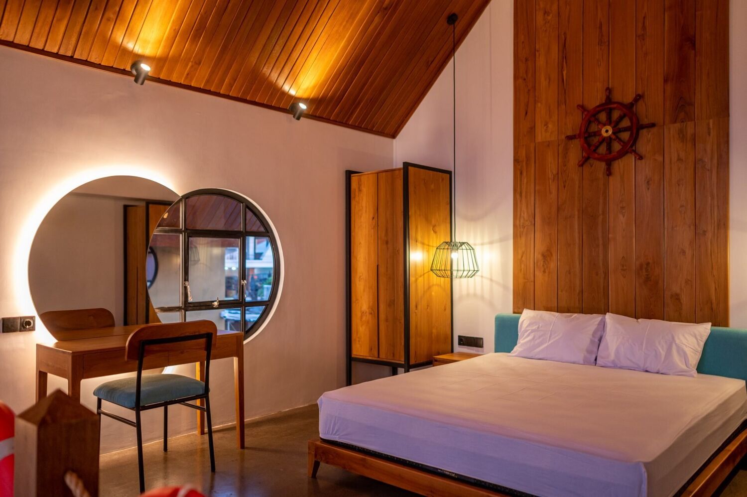 Nautical-Inspired 1-Bedroom Loft Villa with Rice Field Views 