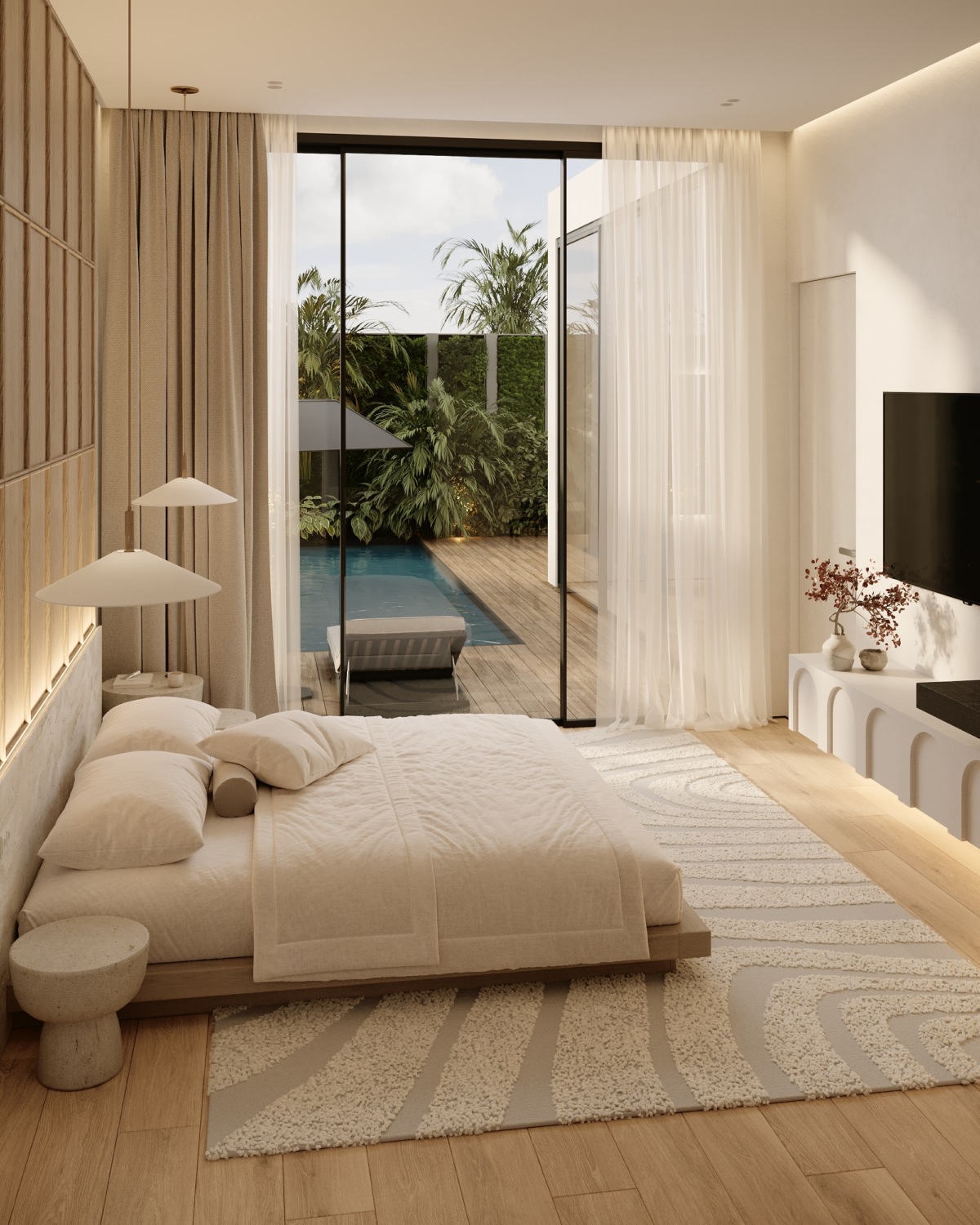 Modern Single-Level Villas with Rooftop Lounges