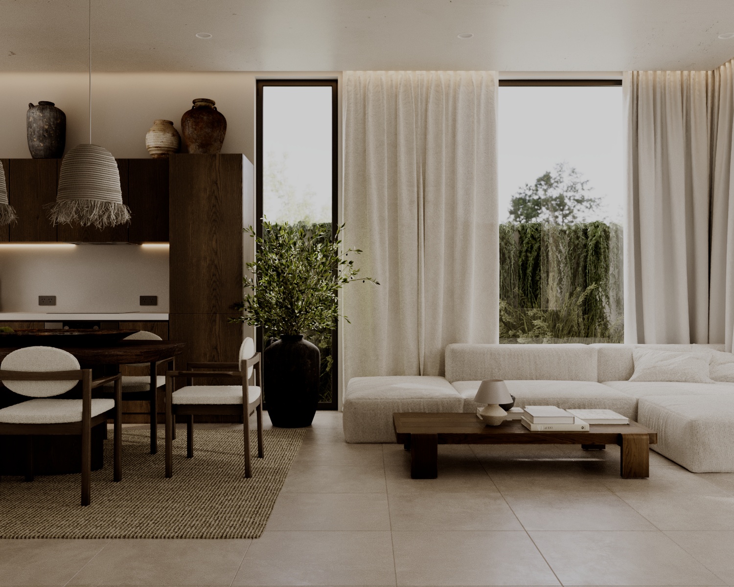 Spacious 5-Bedroom Villa with Jungle Backdrop