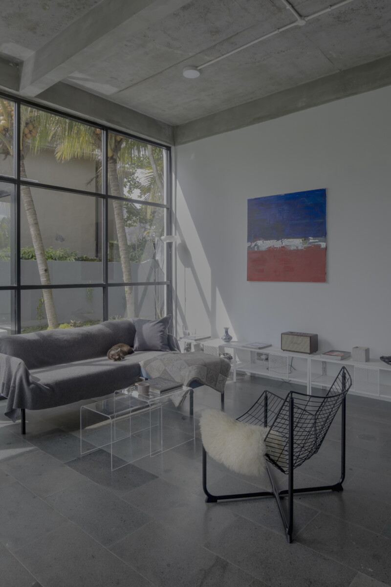 Modern Industrial 3-Bedroom Villa with Rice Field