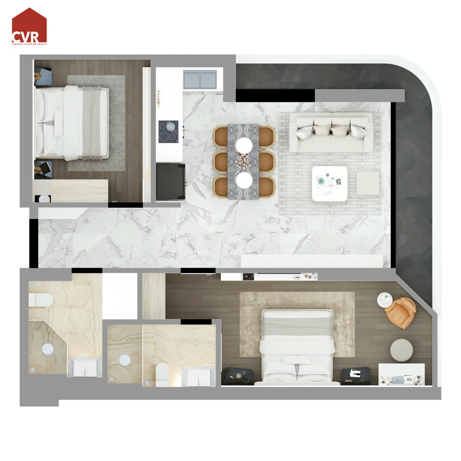 2BR Apartment | CT7 Times Square Da Nang