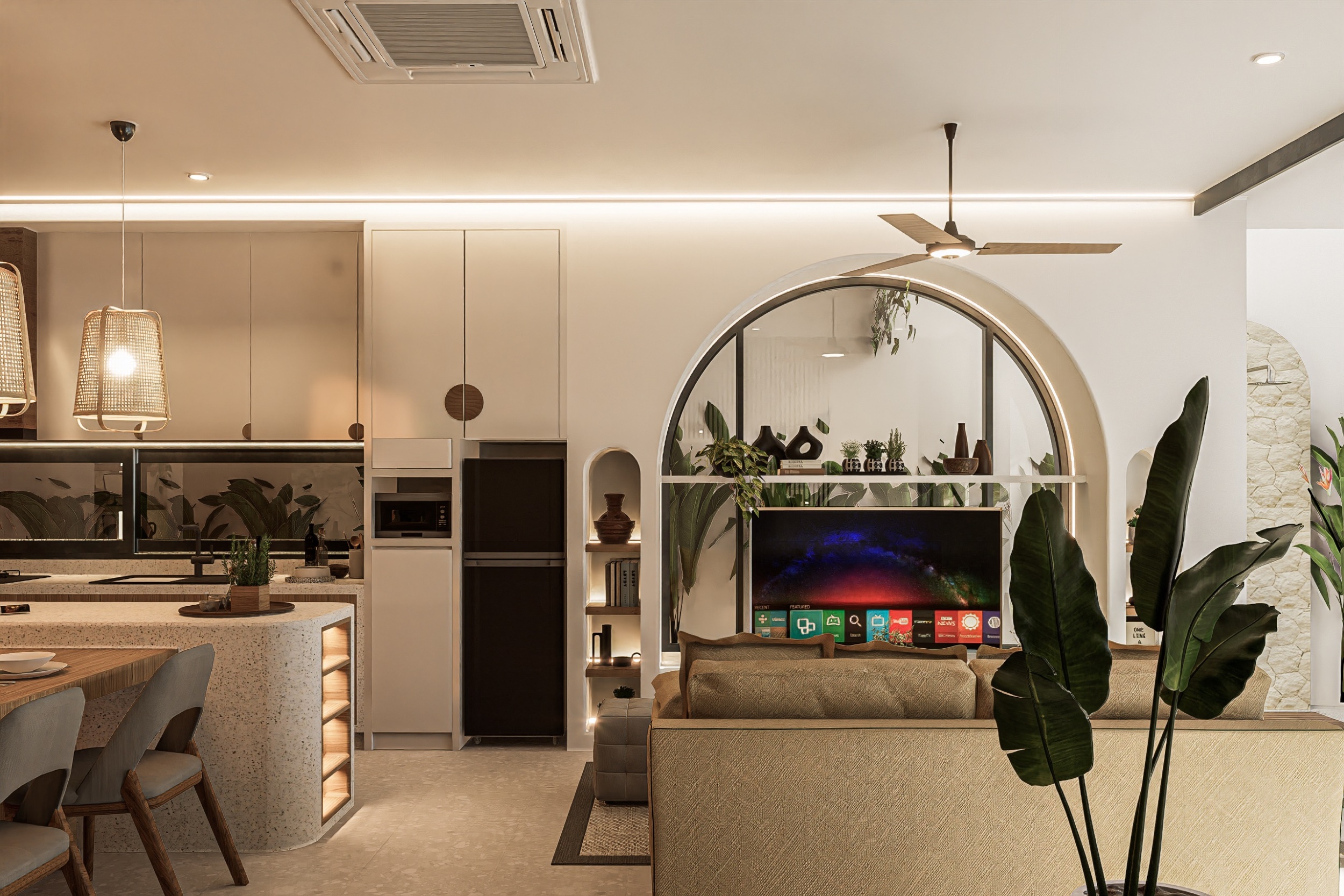 Elegant Mediterranean-Inspired Villa Complex