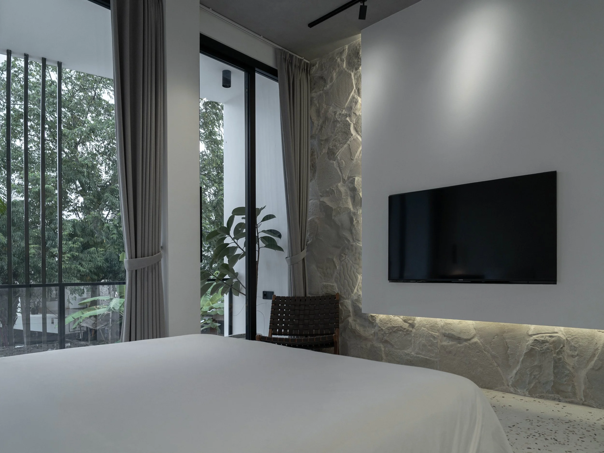 Monochrome Geometry 2 BR Villa in Pererenan