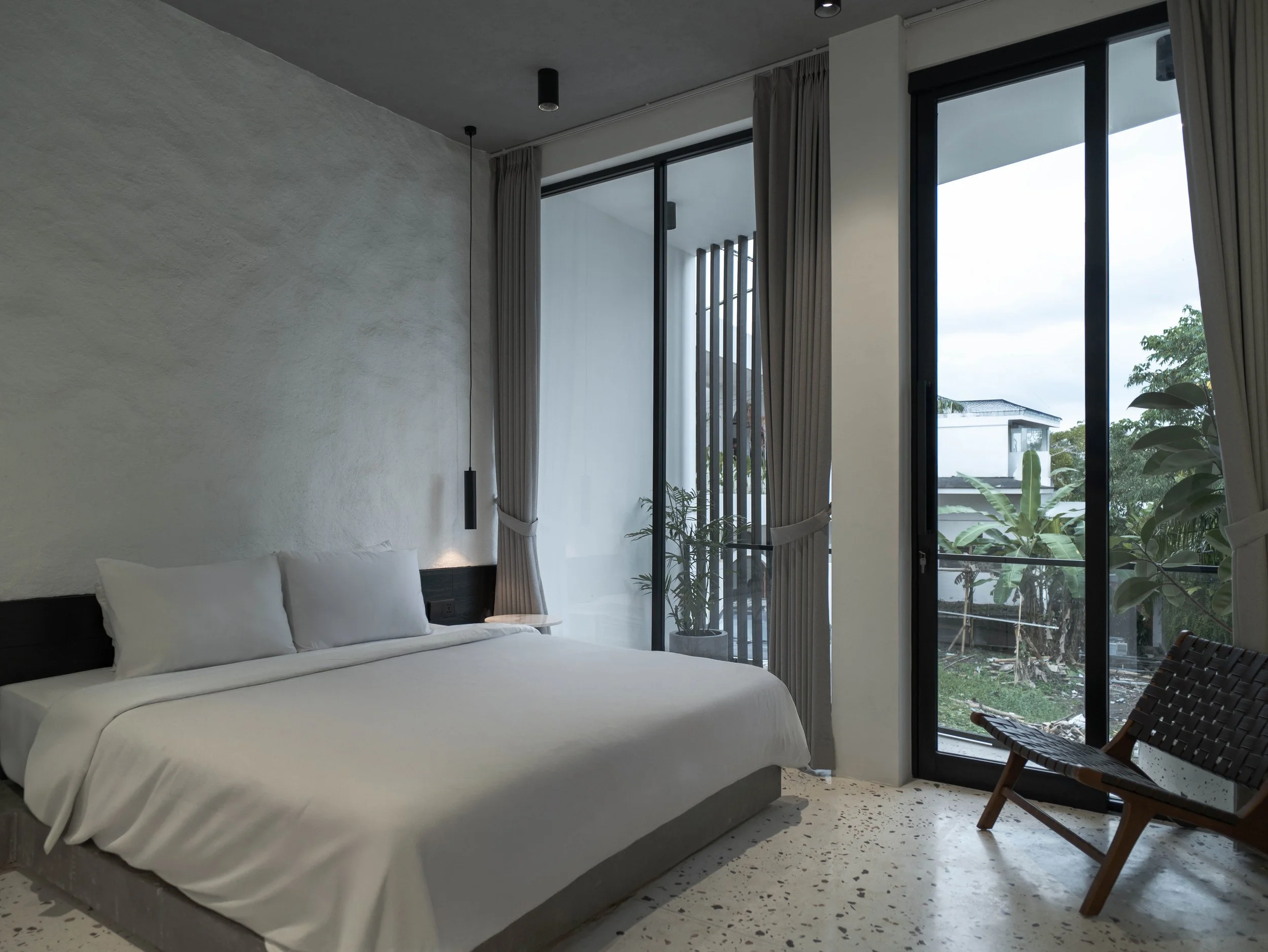 Monochrome Geometry 2 BR Villa in Pererenan