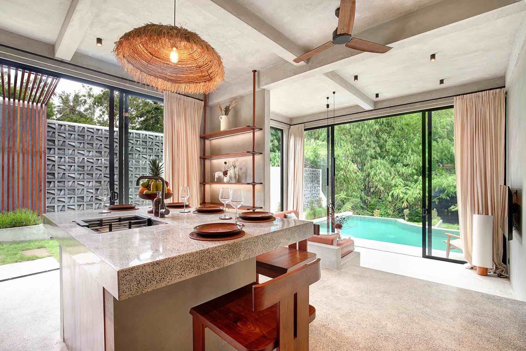 Minimalist 3 BR Villa Modern Tropical in Ubud