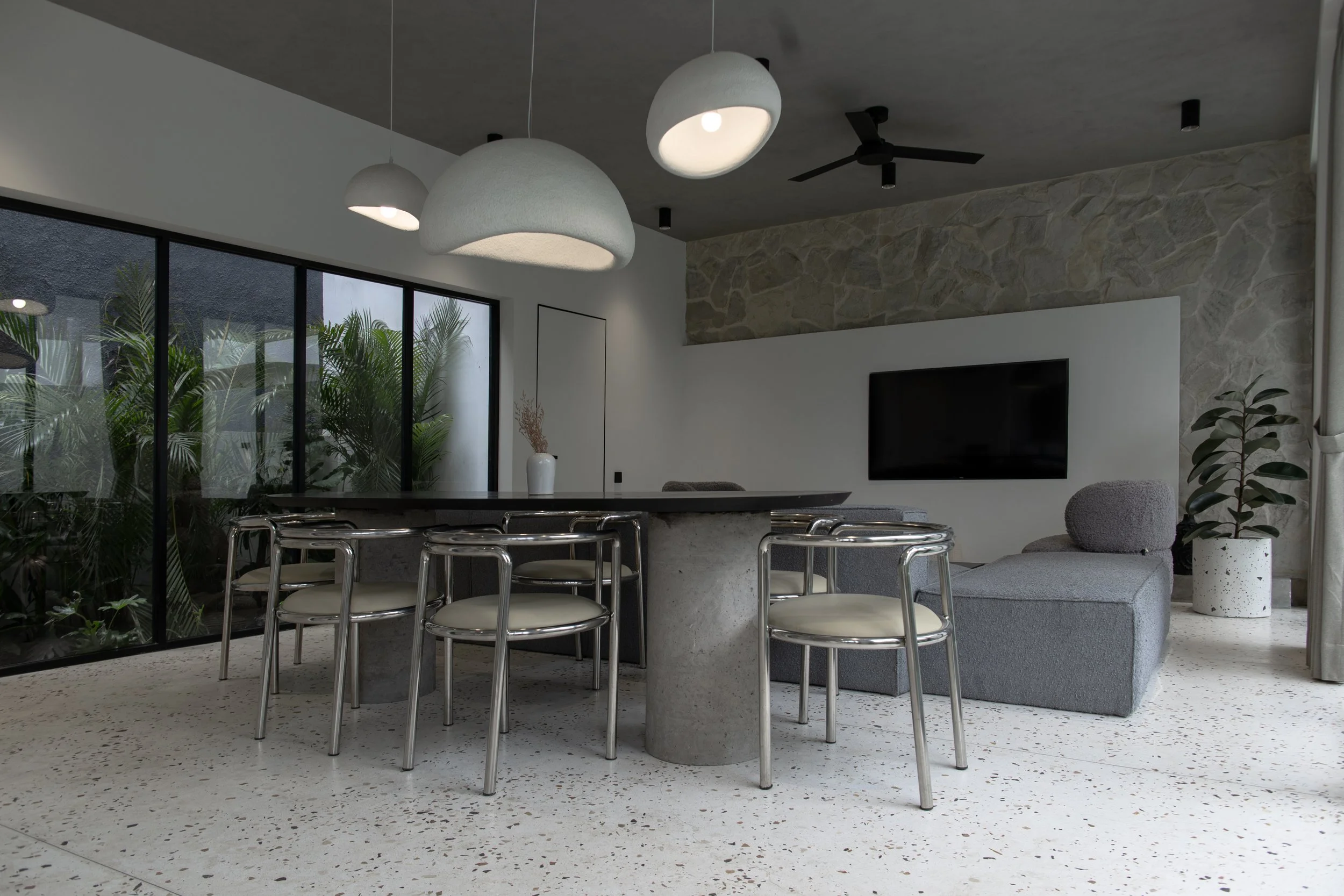 Monochrome Geometry 2 BR Villa in Pererenan