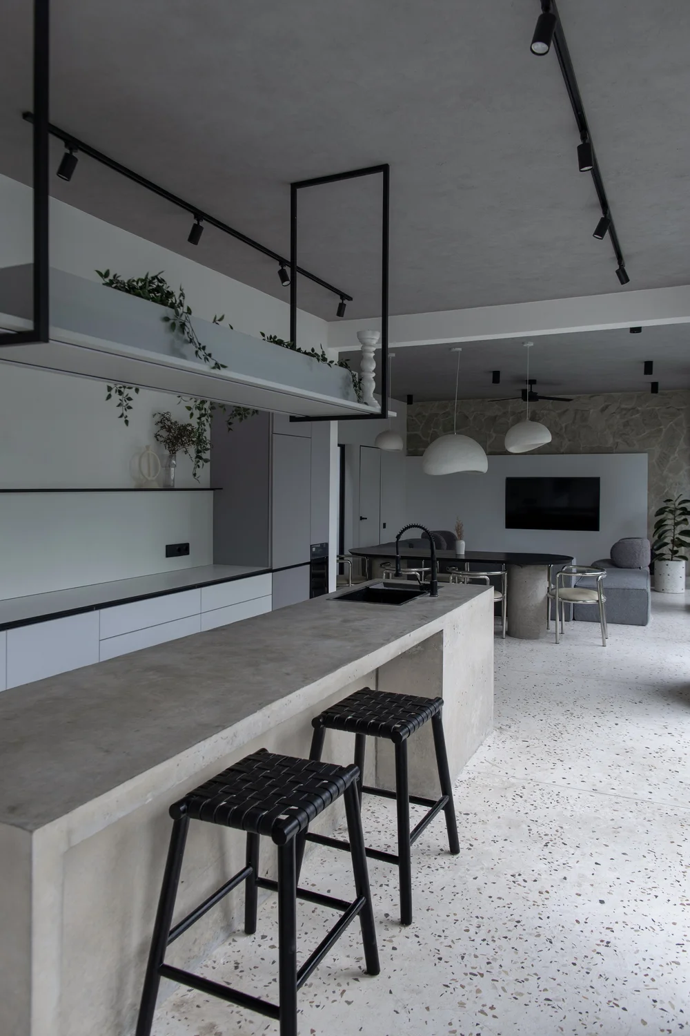 Monochrome Geometry 2 BR Villa in Pererenan