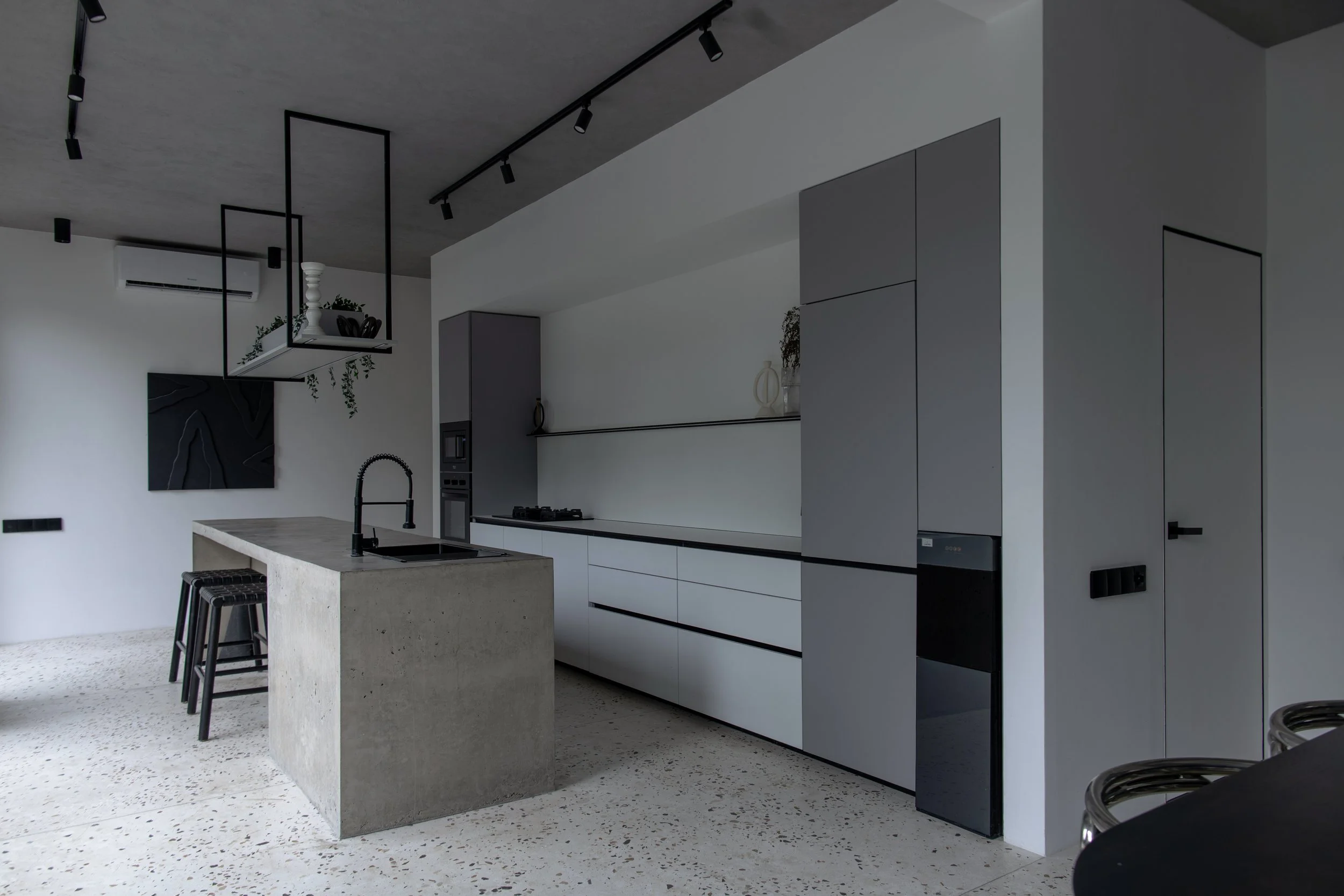 Monochrome Geometry 2 BR Villa in Pererenan