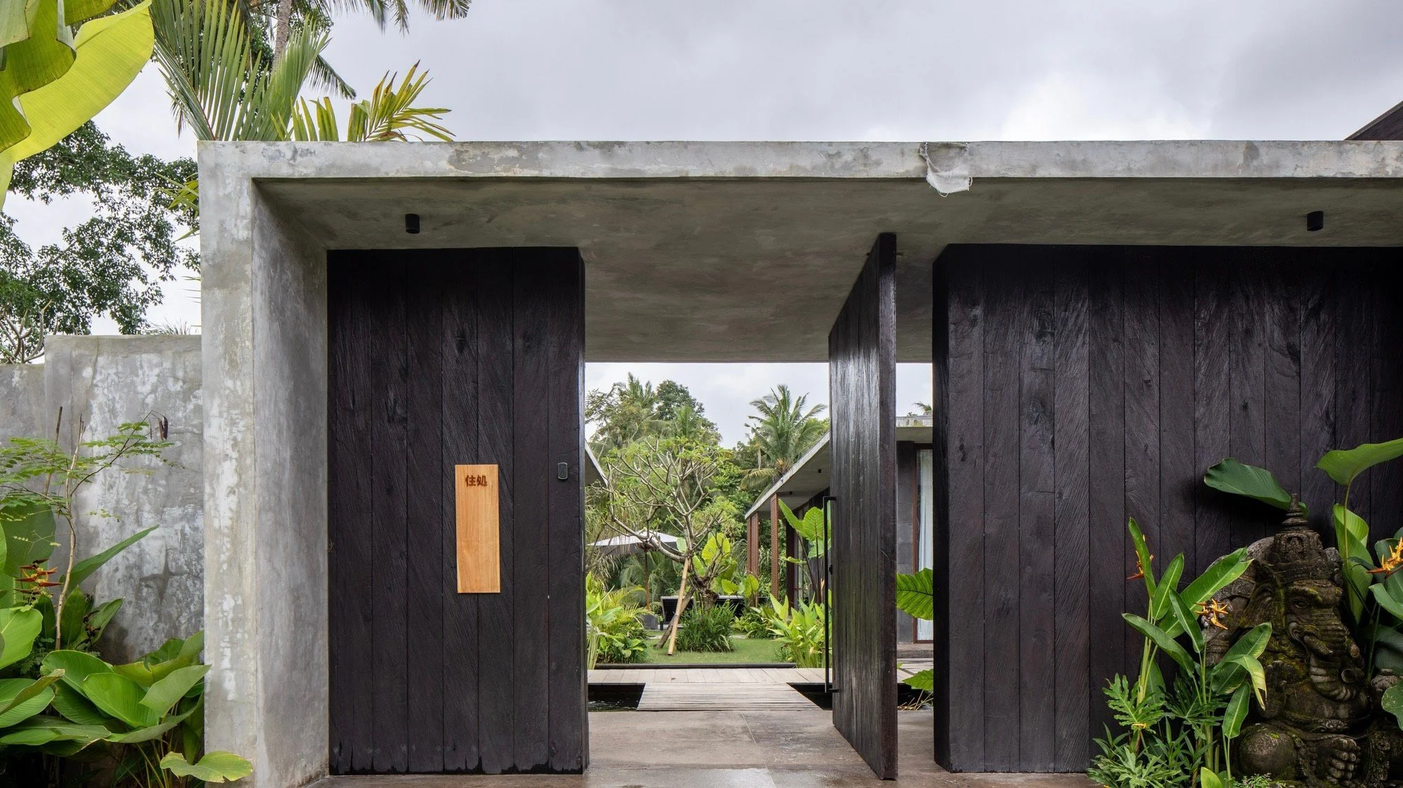 5 BR Japanese Brutalist Villa in Ubud