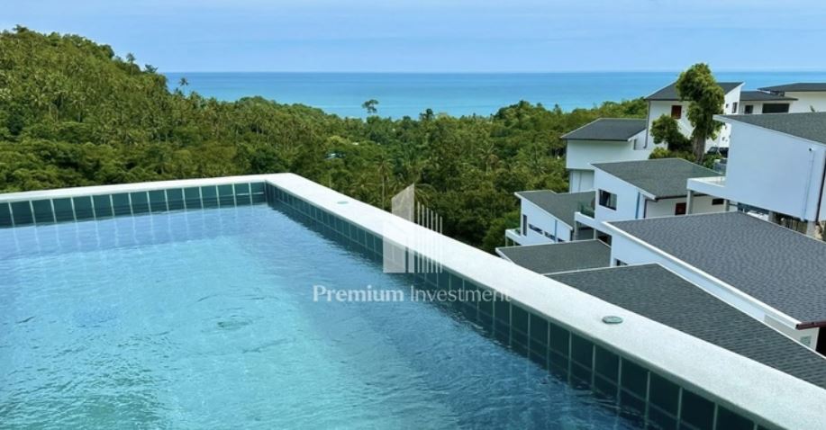 Modern 2 Bedroom Pool Residence Overlooking the Sea in Lamai