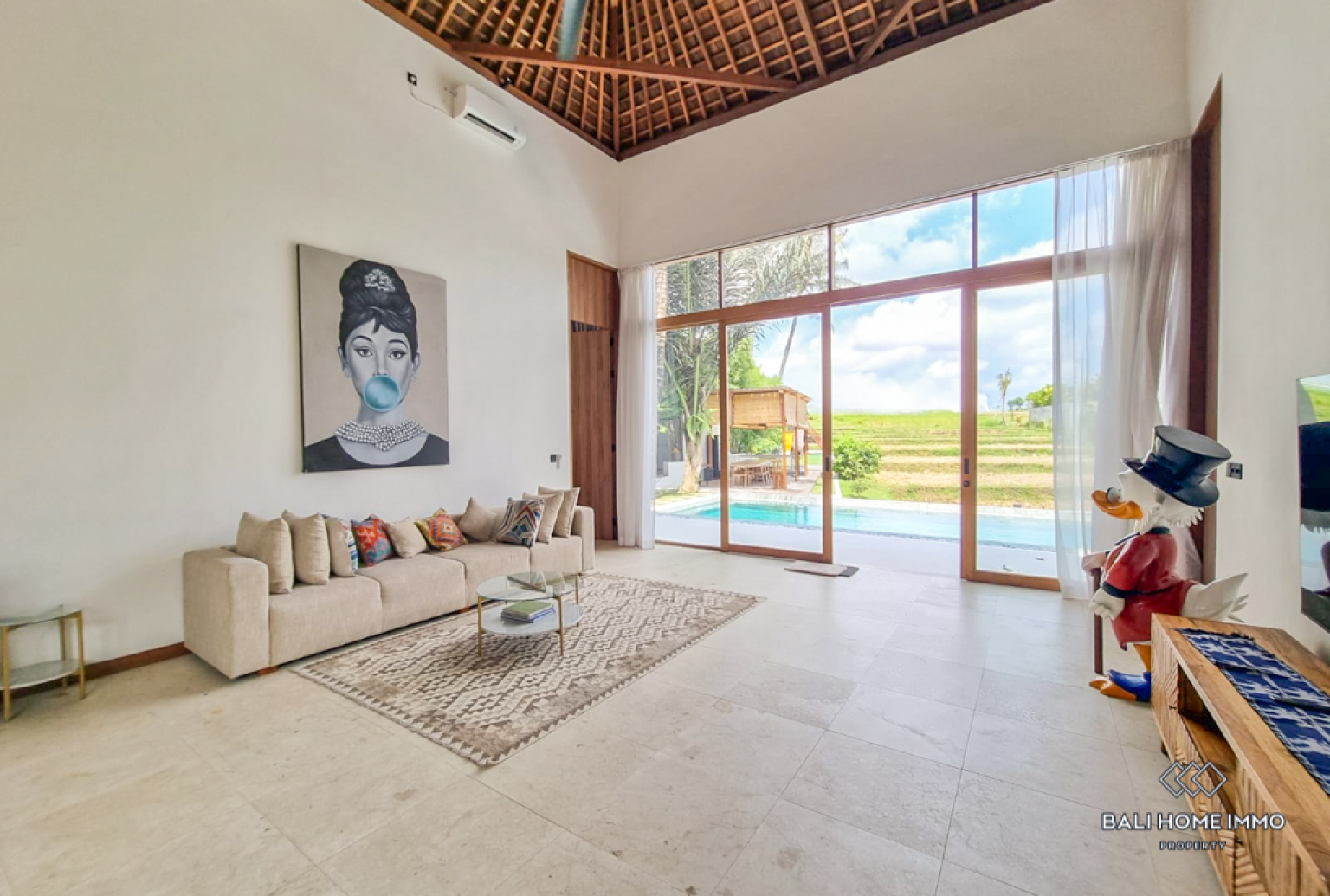 Ricefield View 5 BR Villa for Leasehold in Tanah Lot