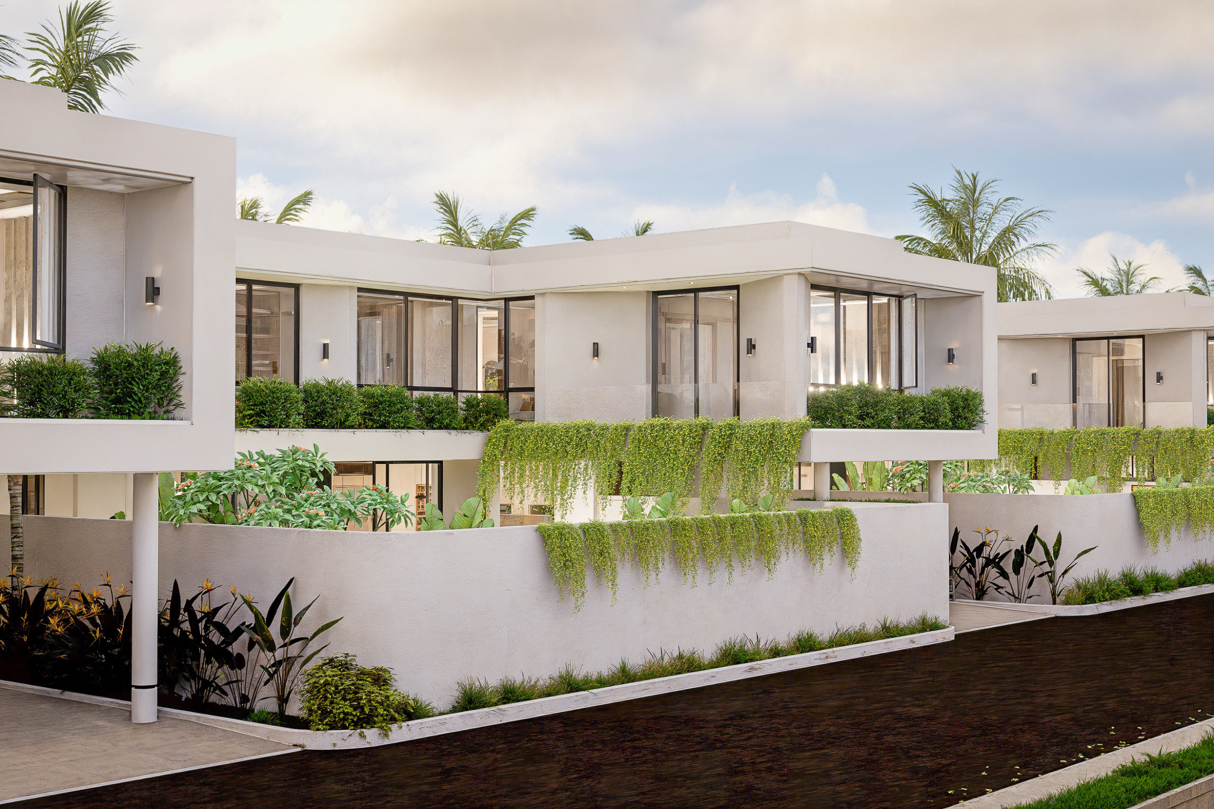 Modern Villa Complex in a Peaceful Tropical Setting