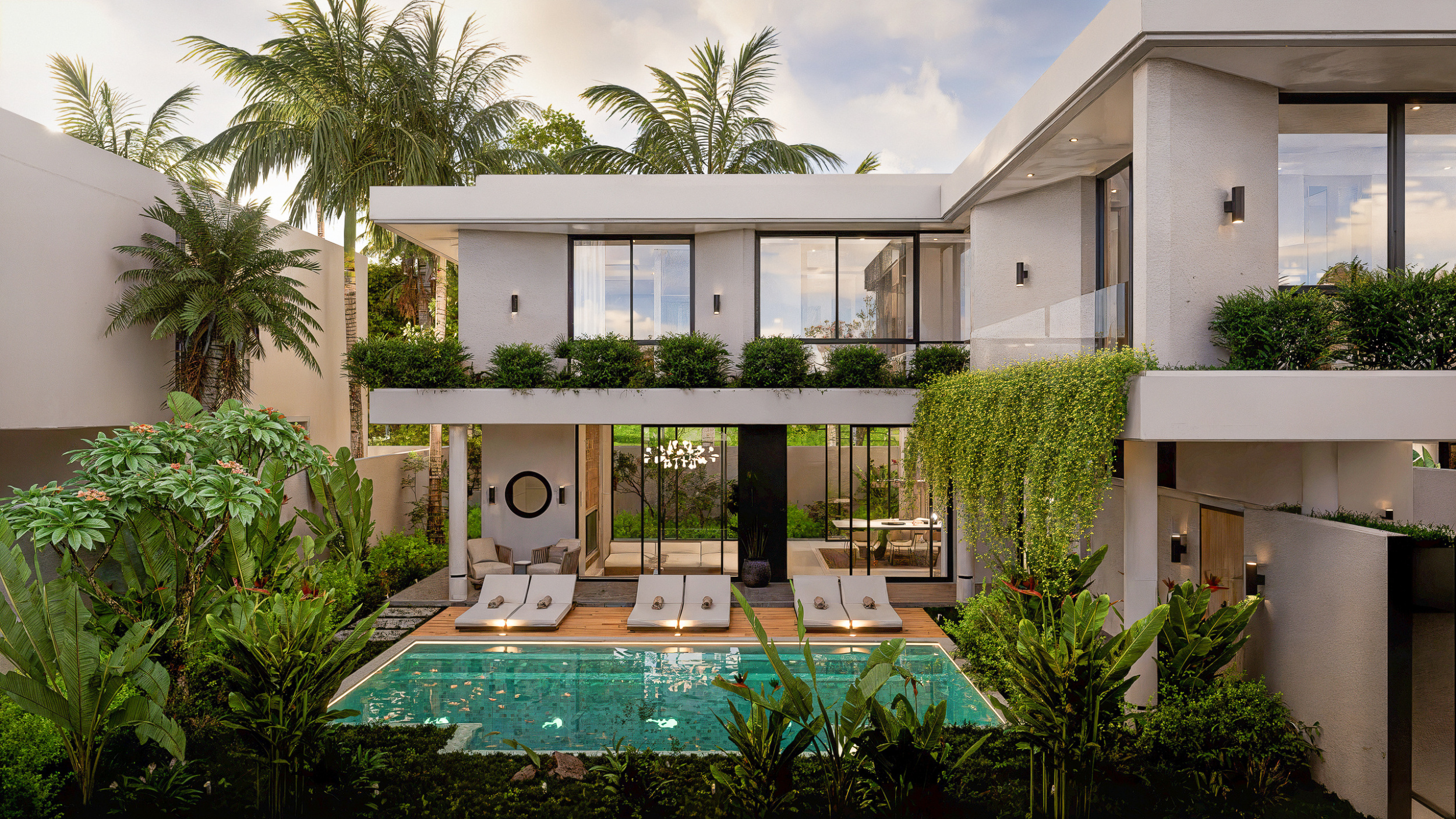 Modern Villa Complex in a Peaceful Tropical Setting