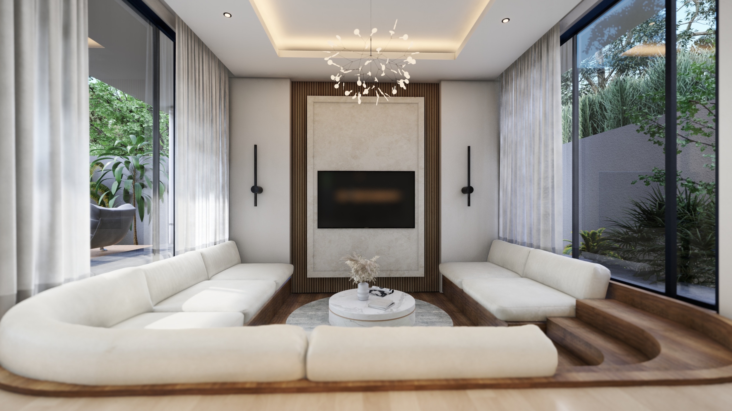 Modern Villa Complex in a Peaceful Tropical Setting