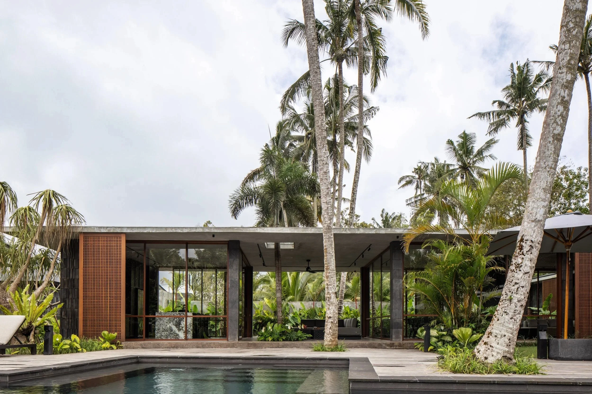 5 BR Japanese Brutalist Villa in Ubud