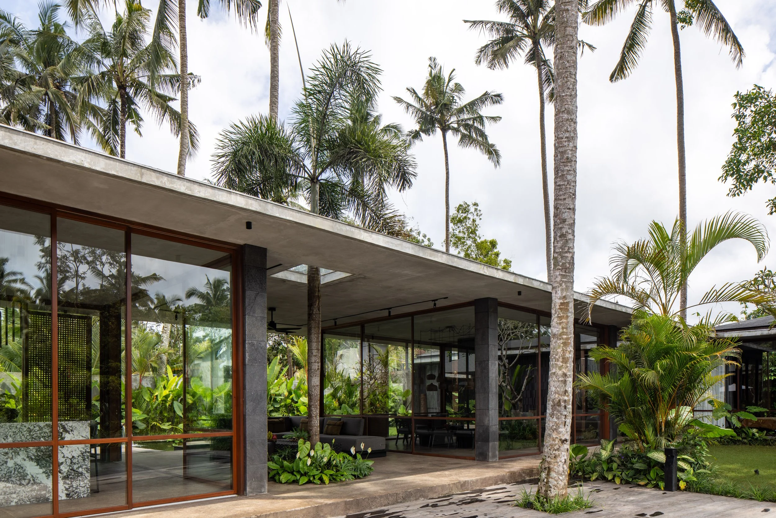 5 BR Japanese Brutalist Villa in Ubud