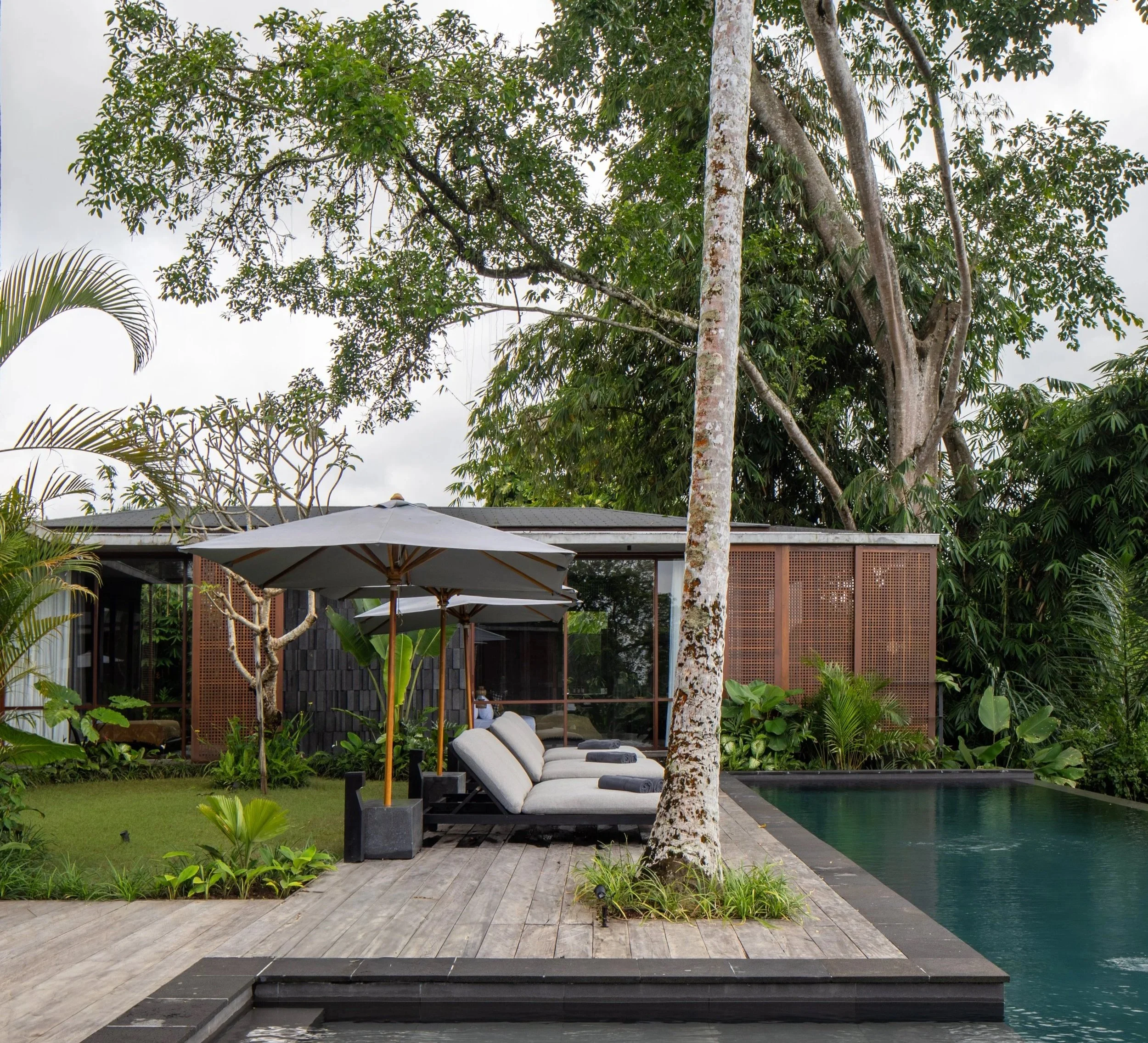 5 BR Japanese Brutalist Villa in Ubud