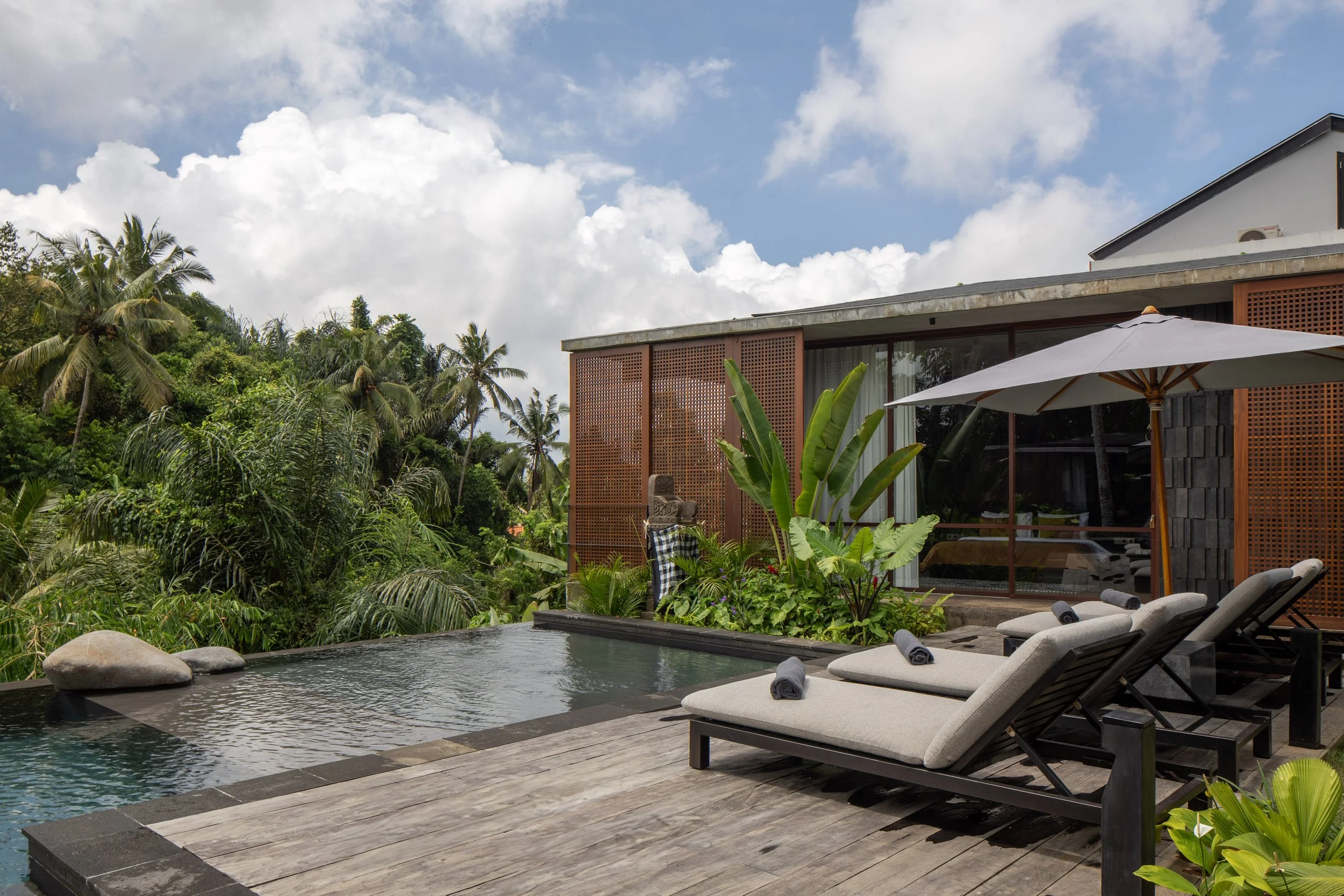 5 BR Japanese Brutalist Villa in Ubud