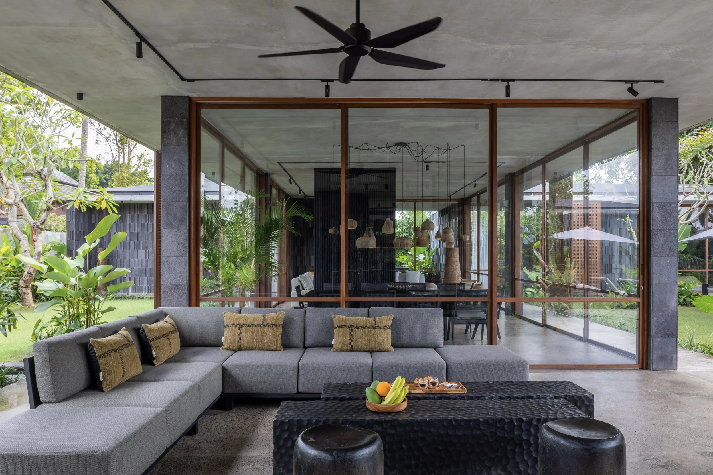 5 BR Japanese Brutalist Villa in Ubud