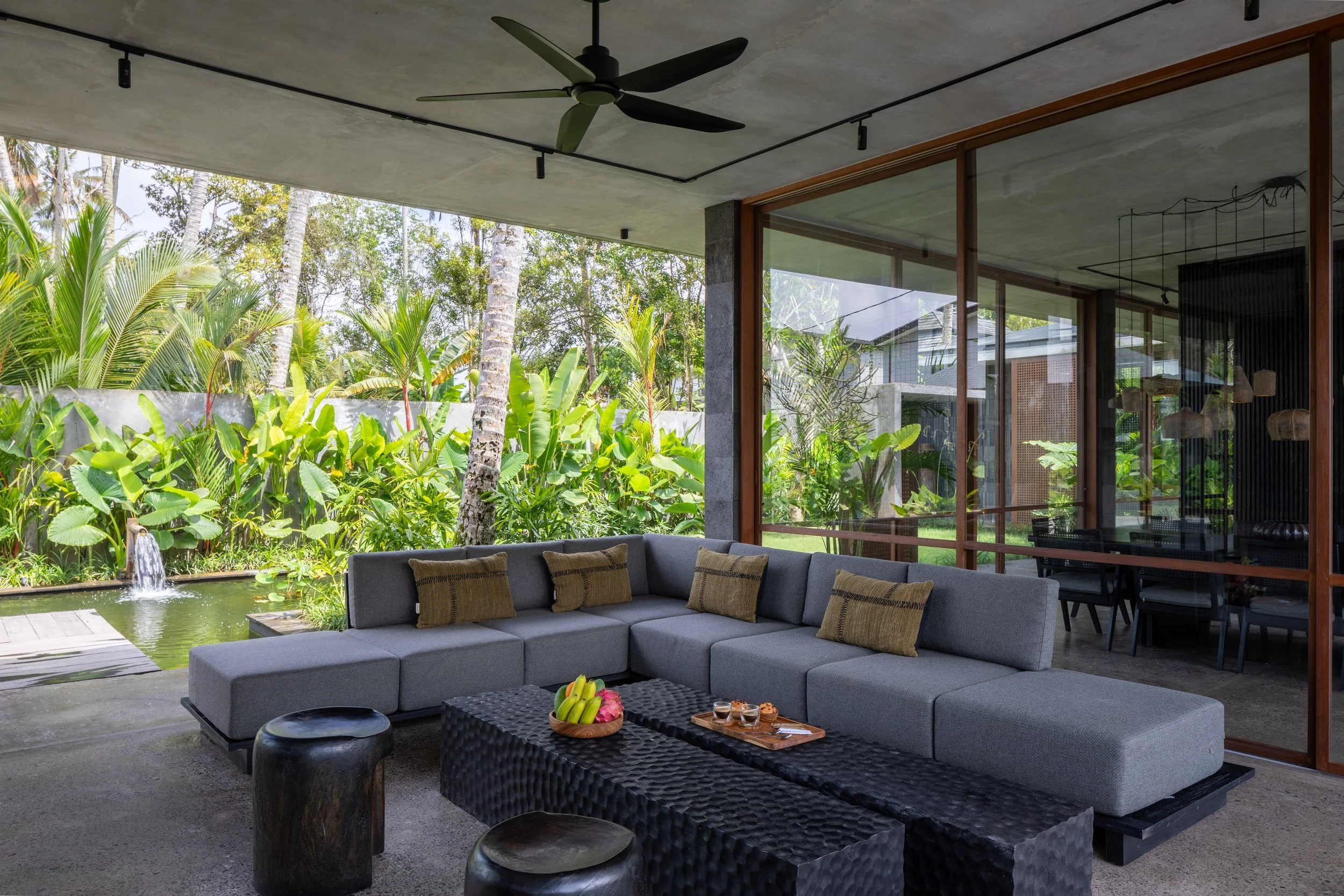 5 BR Japanese Brutalist Villa in Ubud