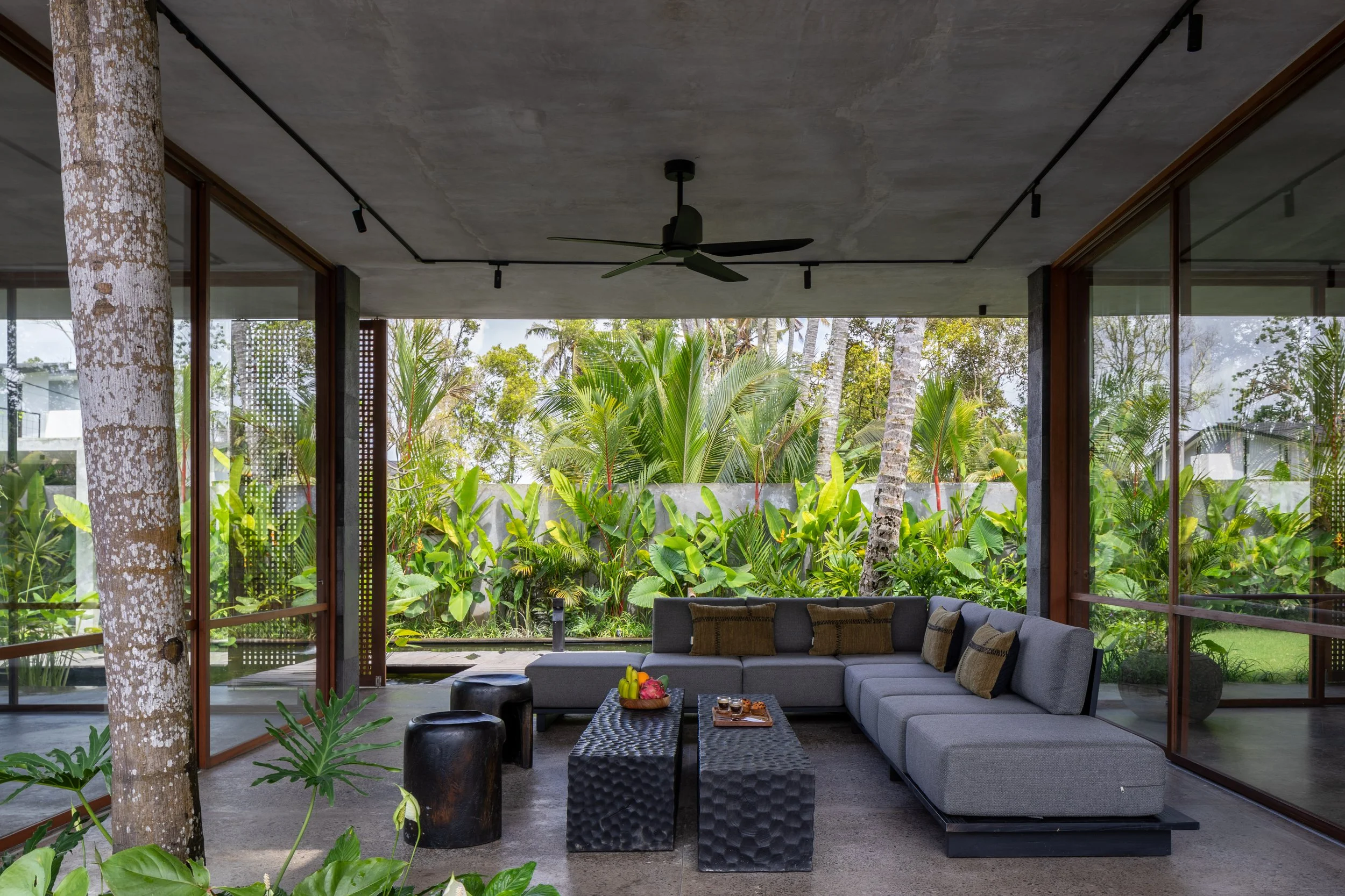 5 BR Japanese Brutalist Villa in Ubud