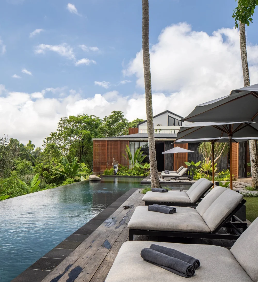 5 BR Japanese Brutalist Villa in Ubud