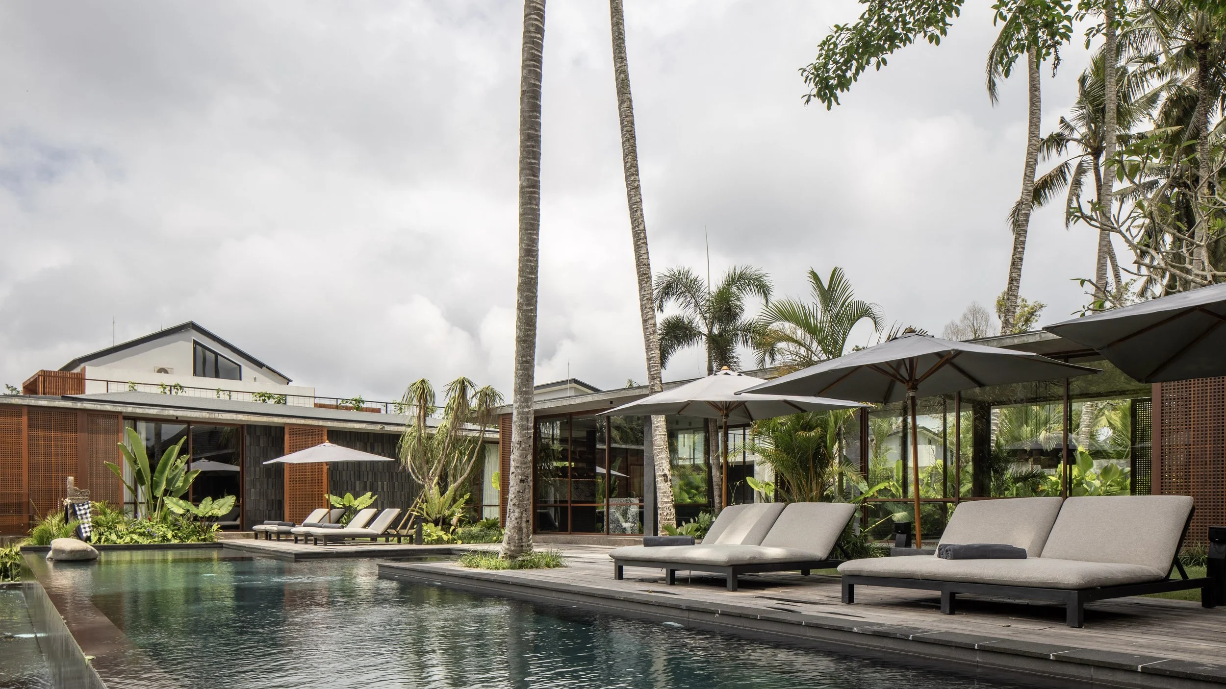 5 BR Japanese Brutalist Villa in Ubud